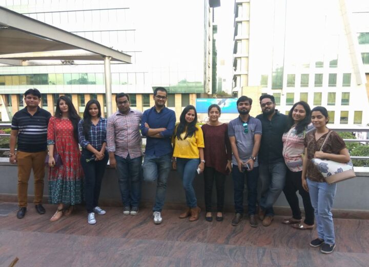 Food bloggers at Restromark blogger meetup at Sutra Gastropub, DLF Cyber Hub, enjoying the food and ambiance