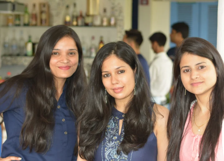 Bloggers attending Restromark meetup at Mia Bella Hauz Khas enjoying European cuisine