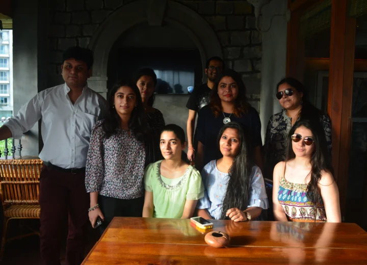 Influencers enjoying craft beer during Restromark Zomato campaign at Clock Tower Gurugram