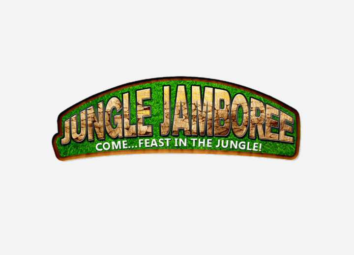 Jungle Jamboree 7-course buffet with jungle-themed decor by Restromark