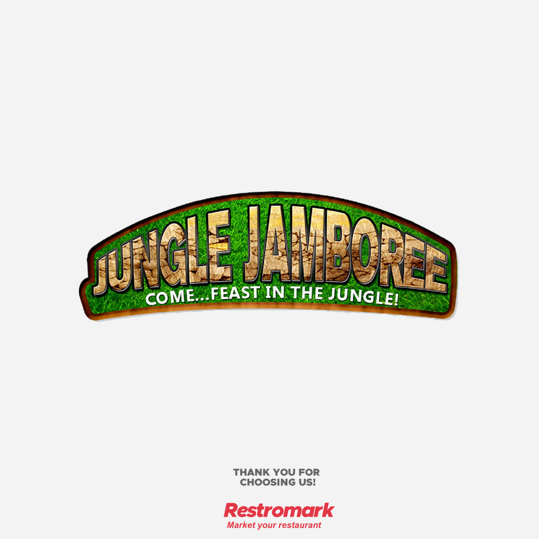 Jungle Jamboree 7-course buffet with jungle-themed decor by Restromark